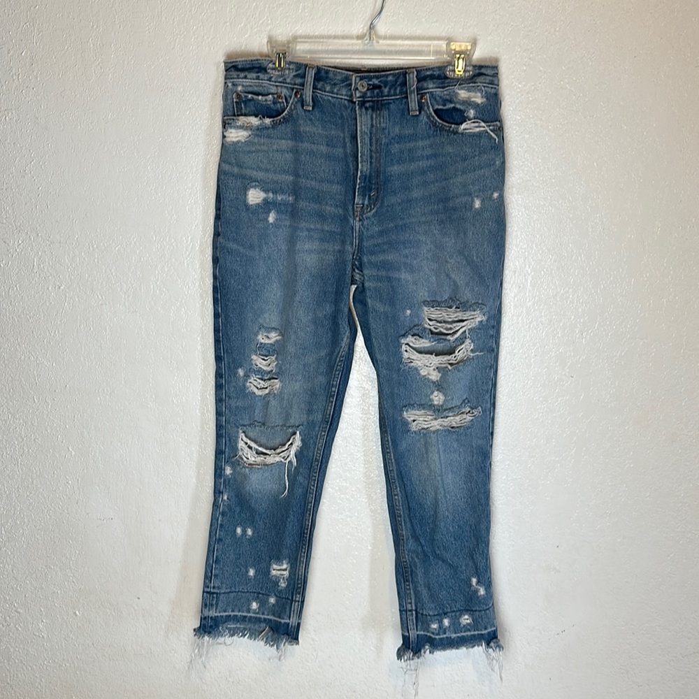 Abercrombie & Fitch Annie High Rise Girlfriend Jeans